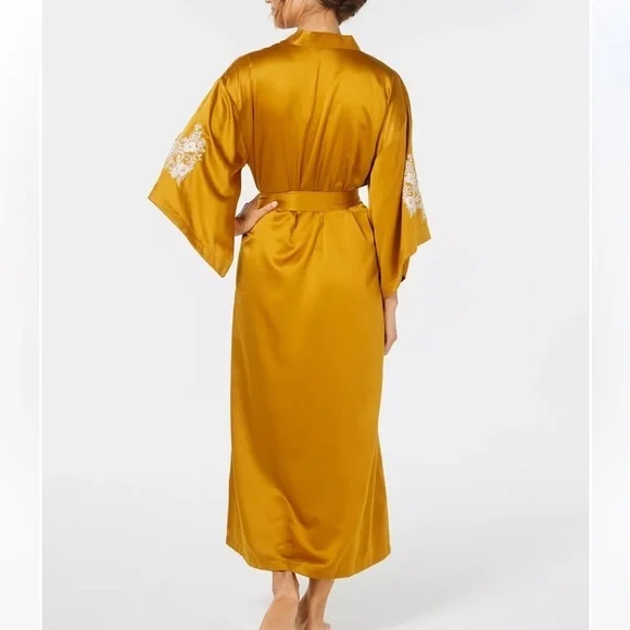 Luxurious Gold/Yellow Silky Kimono from Macy’s (INC). Sold out. Rarely worn! - Picture 3 of 14